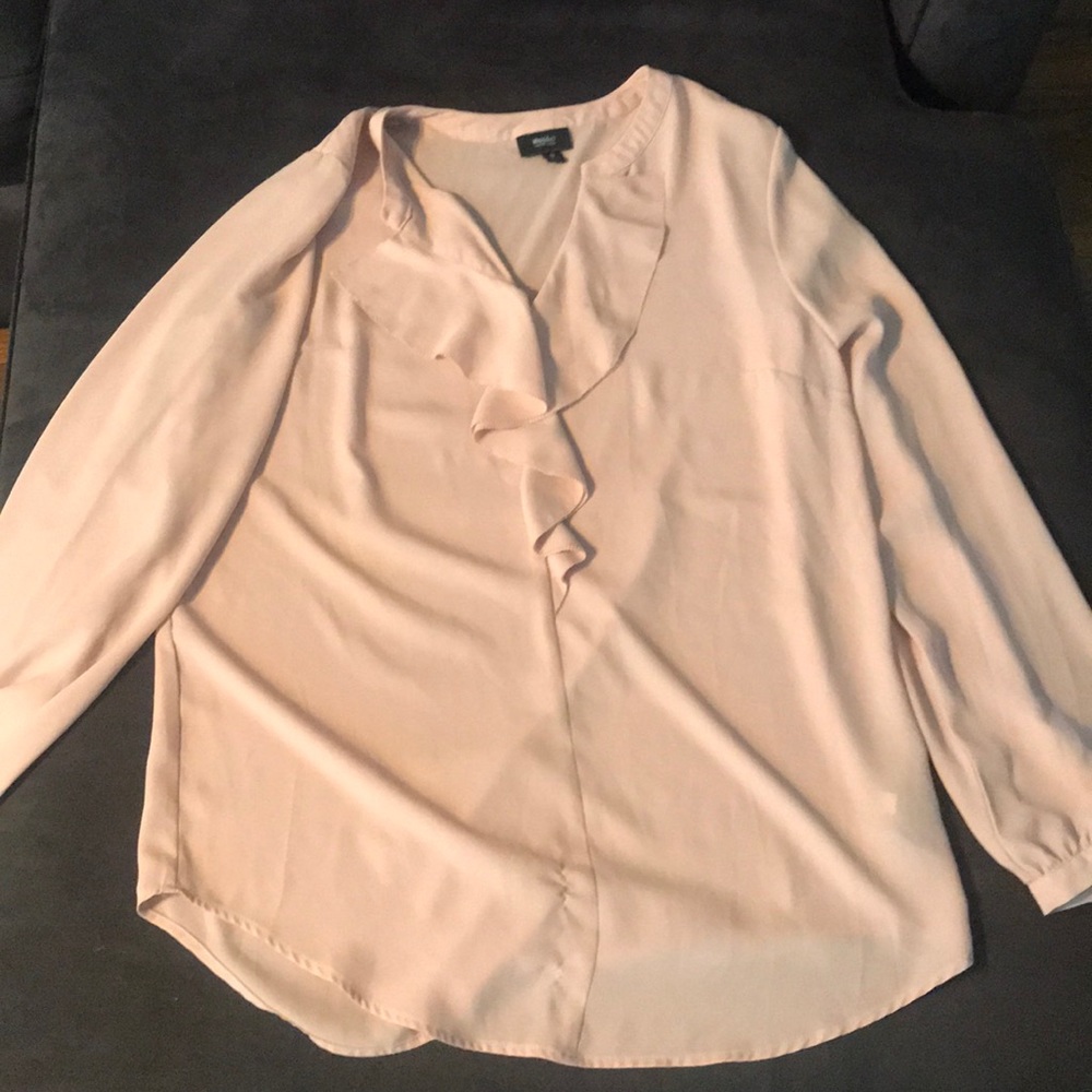 Ruffle work blouse